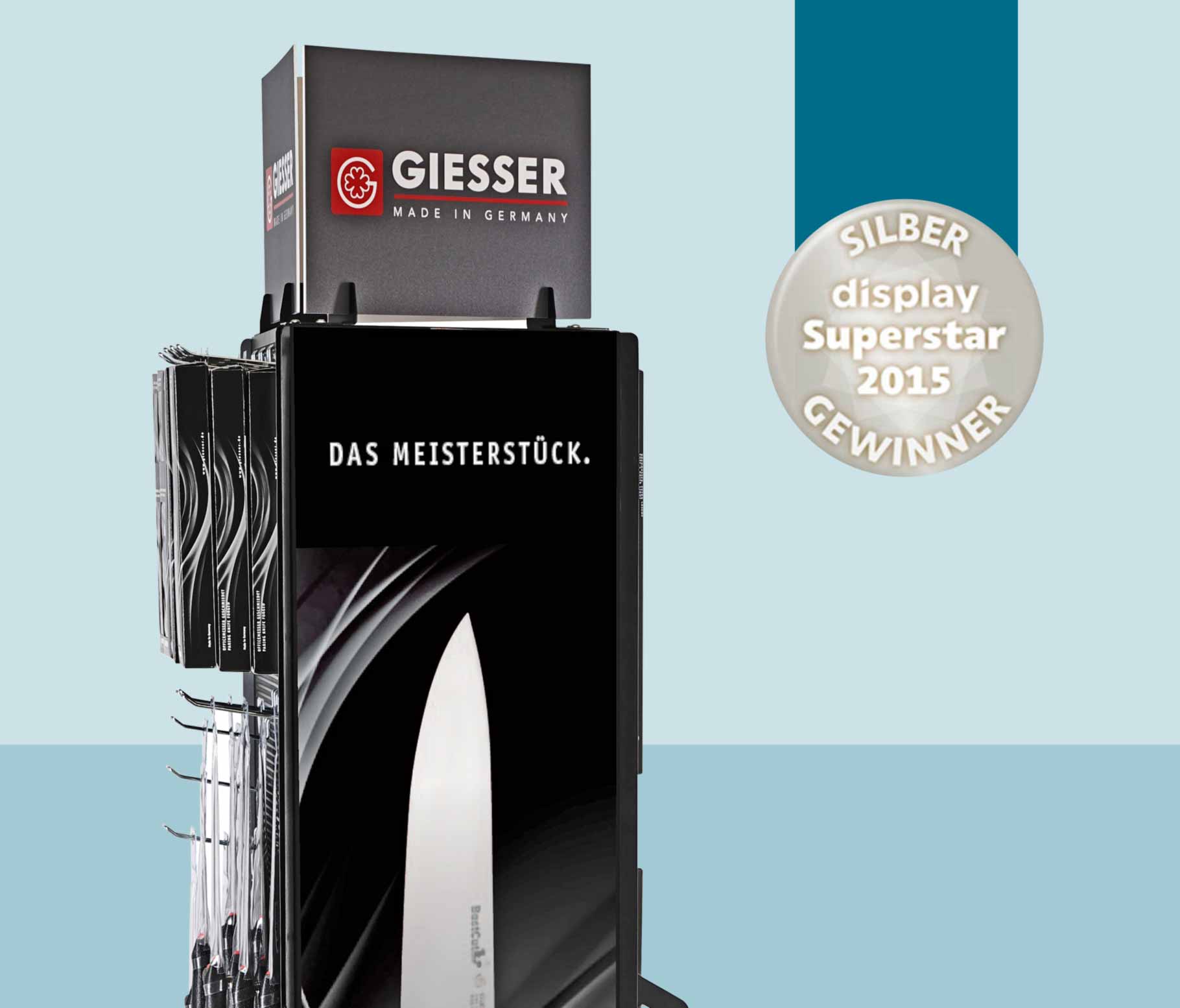 2015: Der Messertower für Giesser Messer Solingen